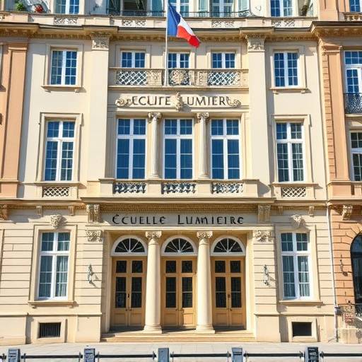 Faäade de l'École Supérieure de Cinéma Lumière à Lyon.
