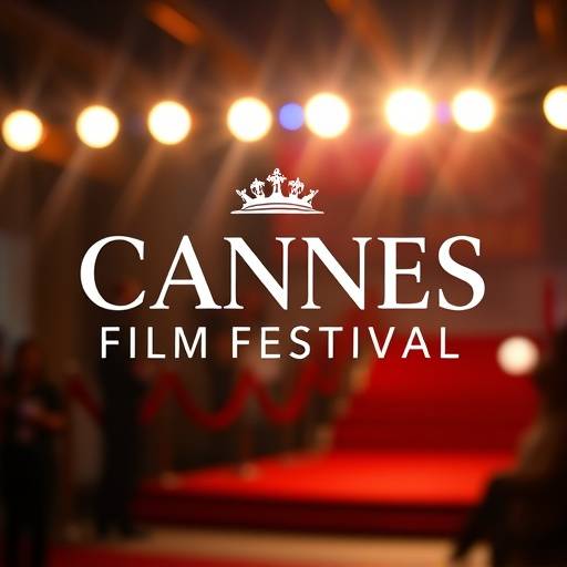 Logo du Festival de Cannes, un festival prestigieux de cinéma.